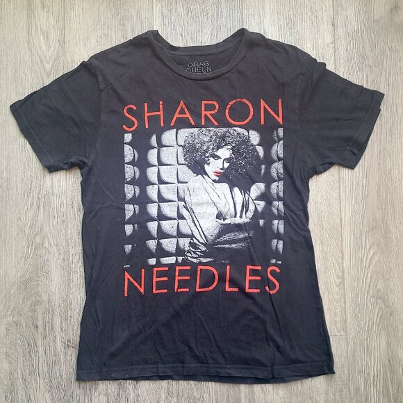 Sharon Needles black t-shirt by Drag Queen Merch, size M - Picture 1 of 8